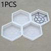 Path Makers Molds DIY Decor Concrete Molds Hexagon Paving Mould for Pavement Garden Sidewalks Patio Stepping Stones Floor Tile