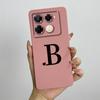 for Infinix Note 40 4G X6853 / Note 40 Pro 4G 5G X6850 X6851 / Pro Plus X6851B Phone Case Cute Letters Silicone Shockproof Cover