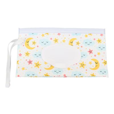Baby Våtservetter Fickor Bärbar Våtservettdispenser Väska Rese Babyvåtservetter Behållare med Lock och