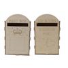 Wooden Wedding Mailbox with Lock Key Plywood Handcrafted Exquisite Vintage Wedding Post Box for Rece