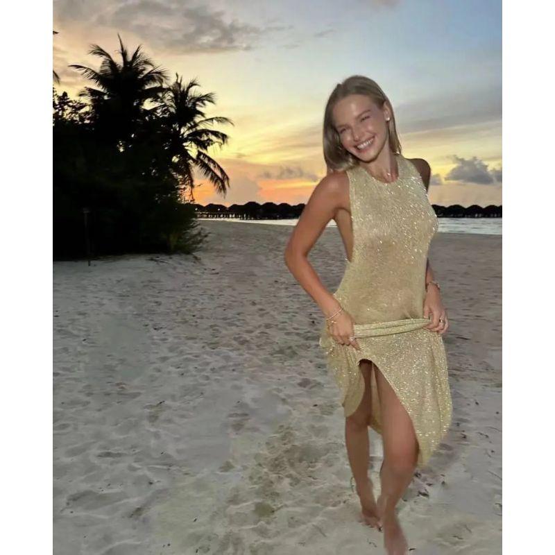 European and American Flash Backless Sexy Slim fit Fishtail Dress Vacation Beach Cover up Sexy Beach Cover