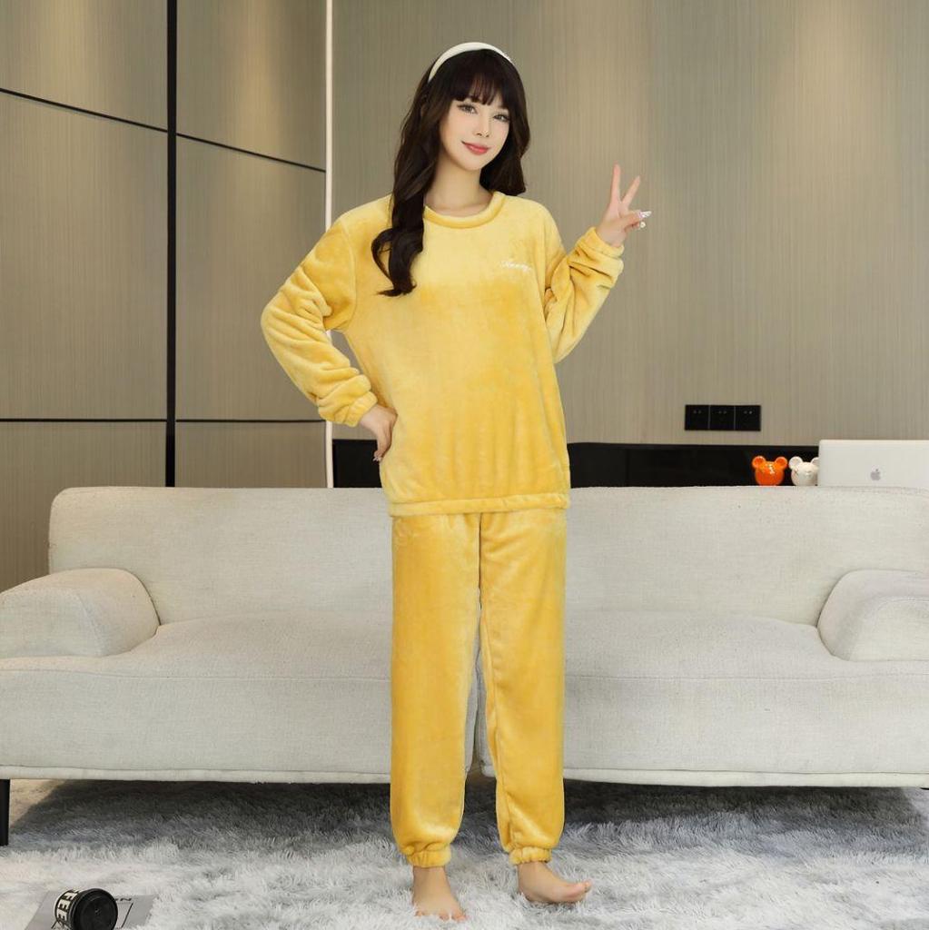 Unisex-Pyjama-Set aus Flanell in Übergröße für Herbst/Winter 2025