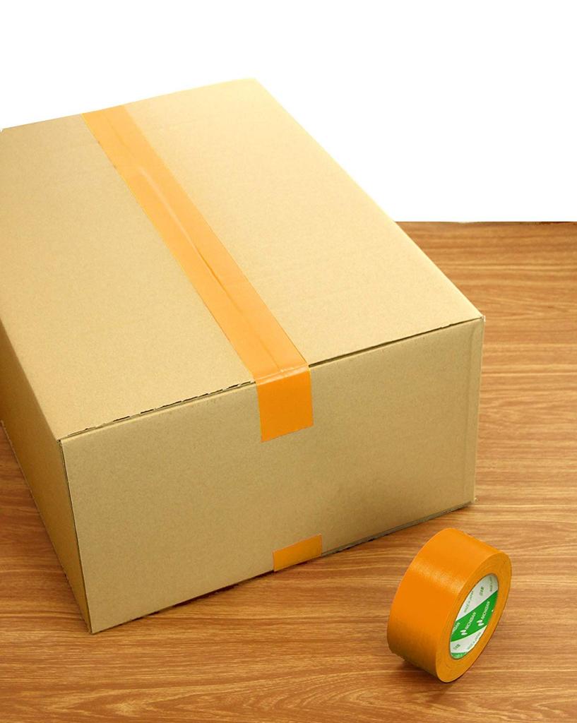 Nichiban Cloth 50mm X 25m Orange Tape, Roll, 102N13-50,
