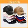 Classic Pu Fabric Baseball Cap With Adjustable Strap And Sun Block For Middleaged Adults