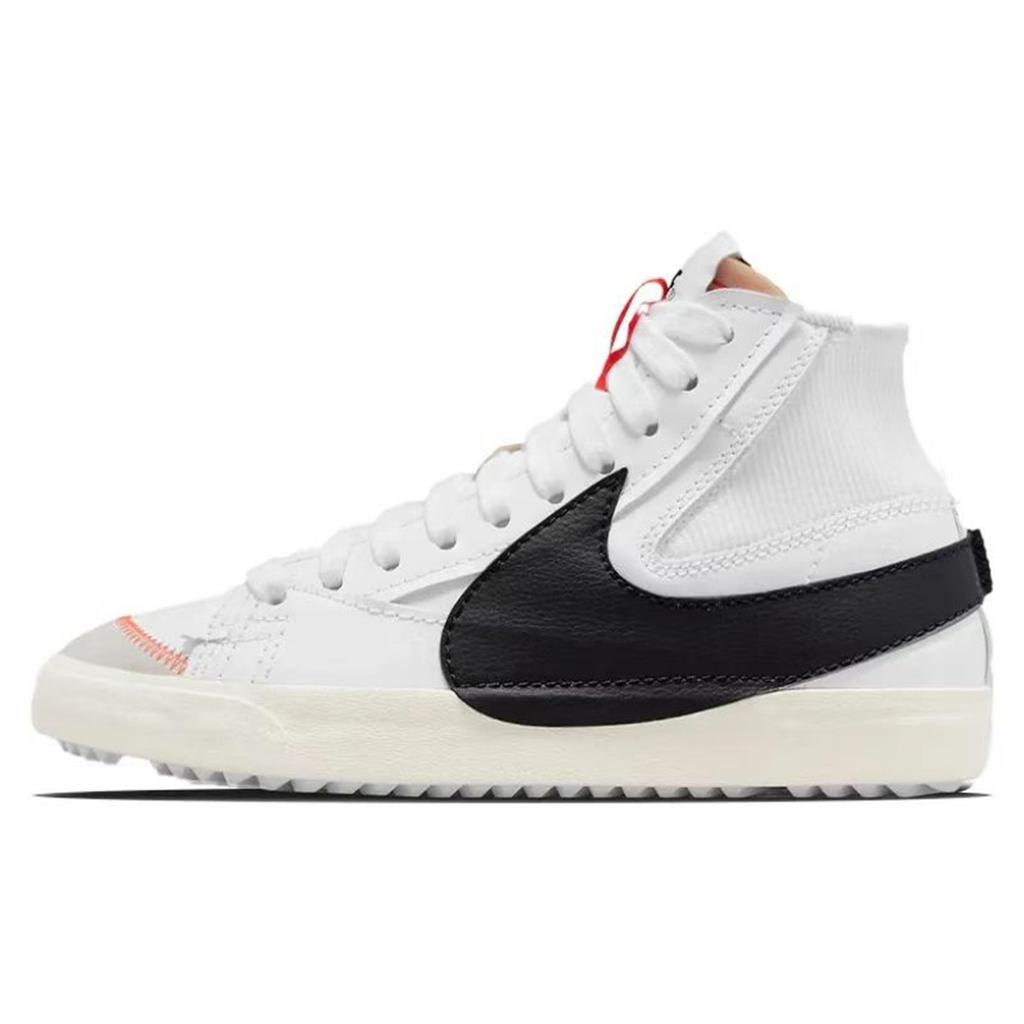 Nike Blazer 77 Jumbo Cuir Équilibre Mi-montantes Chaussures de Skateboard Unisexe Beige Blanc Vert Rose DD3111-100(TeamM-DanteS-BOX)