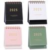2025 Desk Calendar Annual Planner Standing Flip Calendar With Coil To-Do List Schedule Organizer Home Office School Supplies