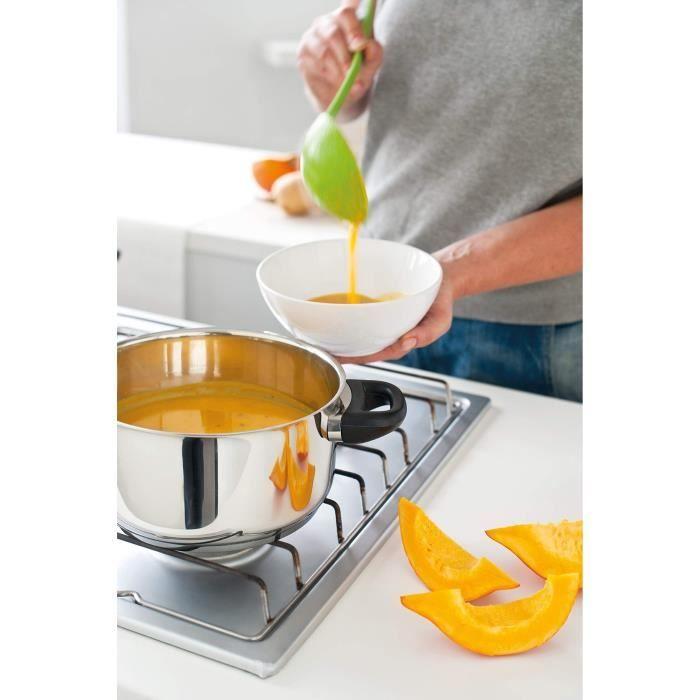 BEKA Faitout avec couvercle Polo - Ø 28 cm - Gris - Tous feux dont induction