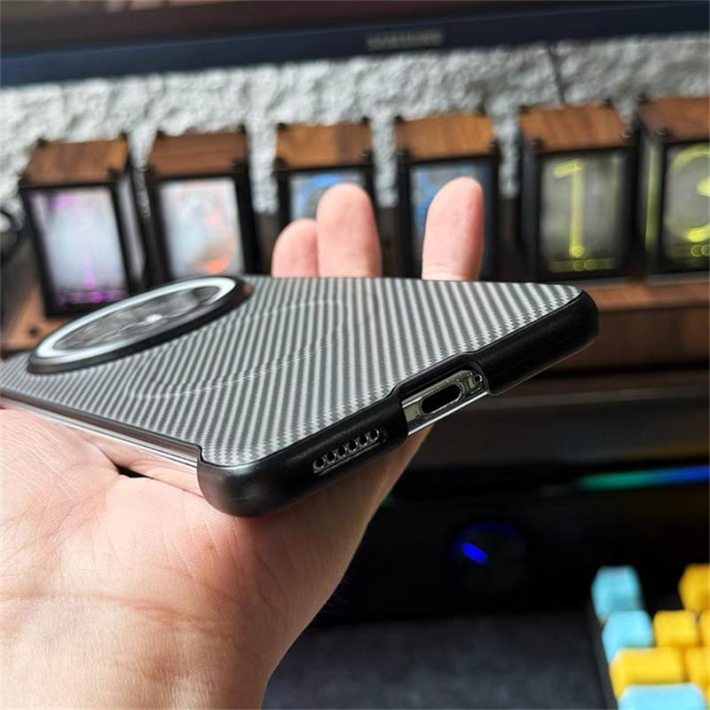 Case For Huawei Mate 70 Pro Plus 60 50 50Pro 40 30 20 Magnetic Magnets Ultra Thin Borderless Striped Cover Stylish Shell Bumper