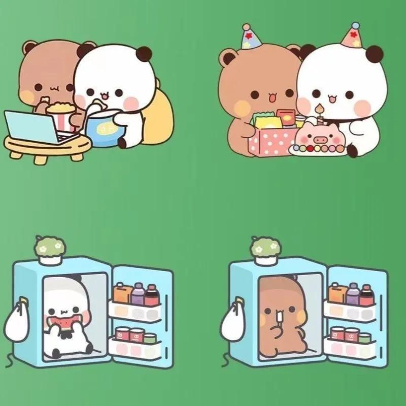 Cute Anime Bubu Dudu Fridge Magnets Kawaii Panda Yier Refrigerator Magnets Sticker Home Decor Sticker Creative Home Accessories