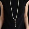 Natural Freshwater Pearl Sweater Chain Women's Long Pendant Fashion Classic Niche Style High Sense Versatile Design Necklace