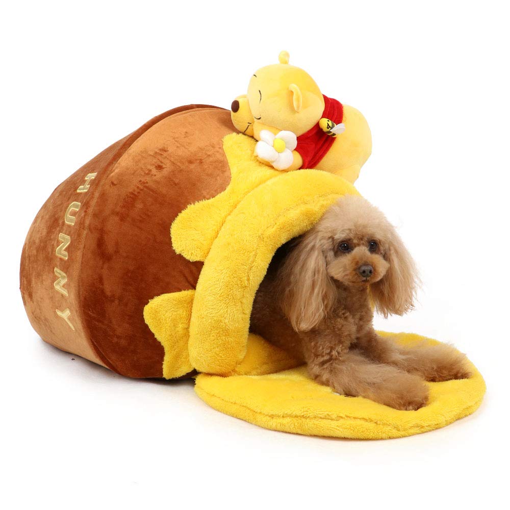

Pet Paradise Dog House Disney Winnie the Pooh Honey Pot House Dog Cat Bed Dome 998-55514 жёлтый