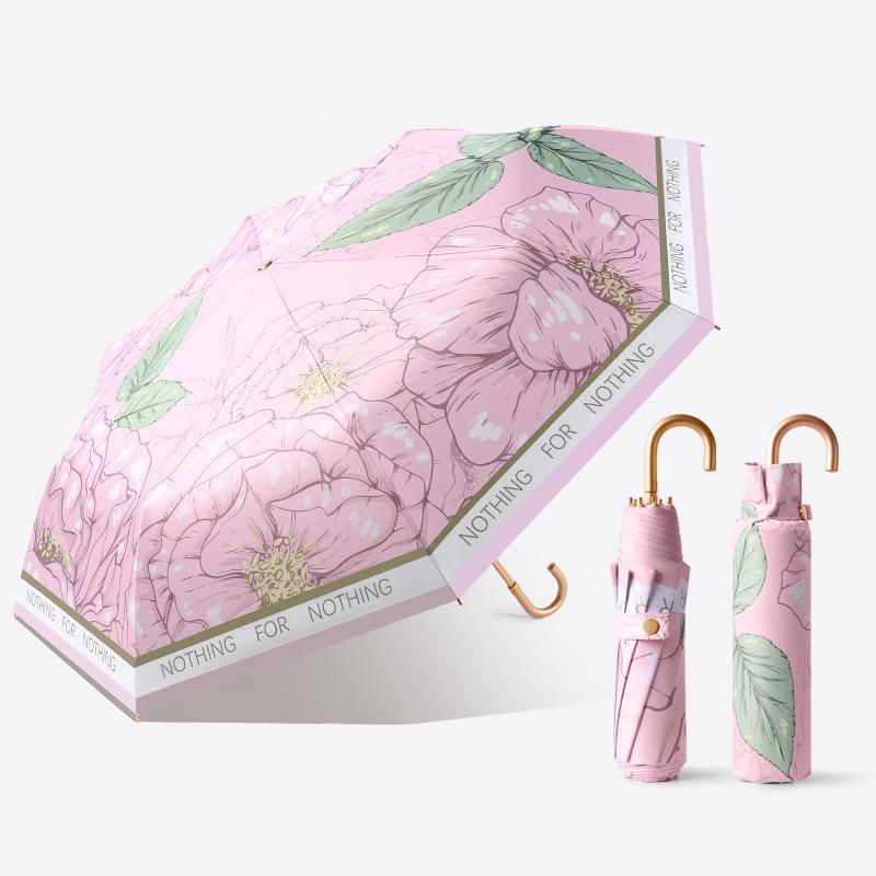 Переносные зонты с изогнутой ручкой — фото 8