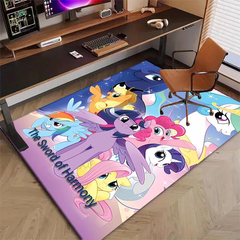 1pc My Little Pony3 Design Printed Area Rug Carpet for Bedroom Living Room Home Decor Rugs Mat Non Slip Mat Rug for Bedside