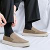 FashionNew High Quality Mens Suede Leather Loafers Luxury Handmade Slip On Casual Shoes For Men Driving Shoes Business Sneaker Moccasin