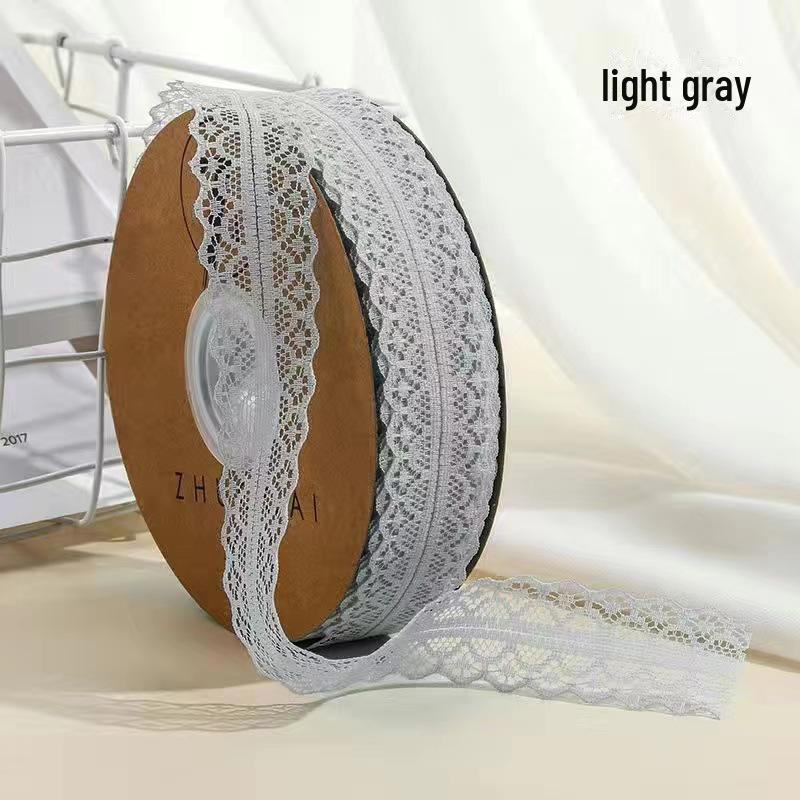 "50-Yard 3cm Hollow Lace Satin Ribbon for Cakes & Bouquets"