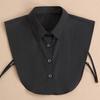 Inserto camicia da donna autunno/inverno bianco con colletto a punta