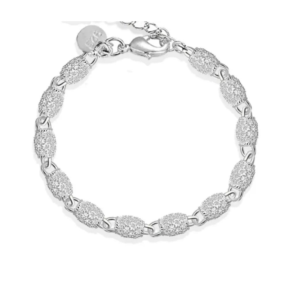 925 Silver Twisted Rope Bracelet 4MM Unisex Chain Fashion Jewelry for Women Men High Quality Durable