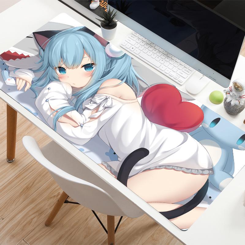 Nekoha Shizuku Extra Large Anime Mouse Pad with Precision Stitched Edges