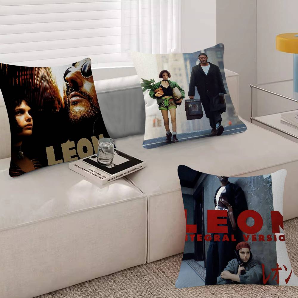Classic Movie Leon The Professional Cushion Cover Pillowcase Upholstery Sofa Throw Pillow Home Decor Pillowcas
