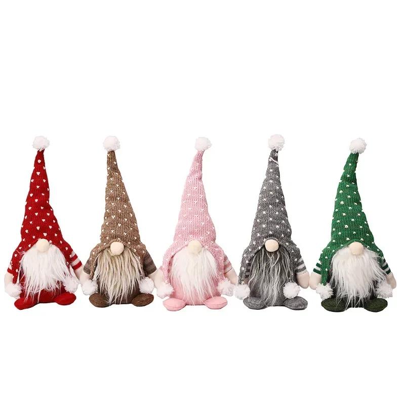 Juleserie Nisse Plysj Julenisse Dukke Juledekorasjon Ornamenter Mote Tilbehør Fest Hjemmedekorasjon Forsyninger Gjenstander