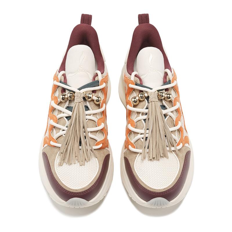 Li-Ning 1990 Heart Dance Retro Casual Non-Slip Wear-Resistant Low-Top Running Shoes Women Sneaker Yellow ALFT058-2