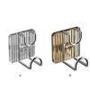 Self-adhesive Hook Washbasin Hooks Bathroom Storage Rack Luxury Organizer Bath Ball Towel Holder Hanger 2 Buckle