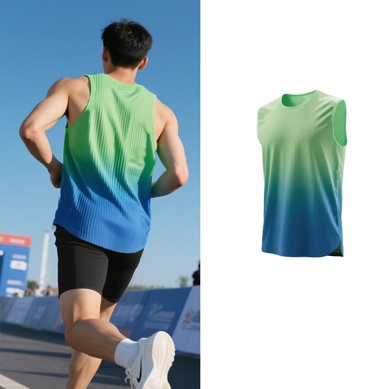 Mens Womens Running Tank Top Quick-Dry Breathable Athletic Vest Marathon Training Sports