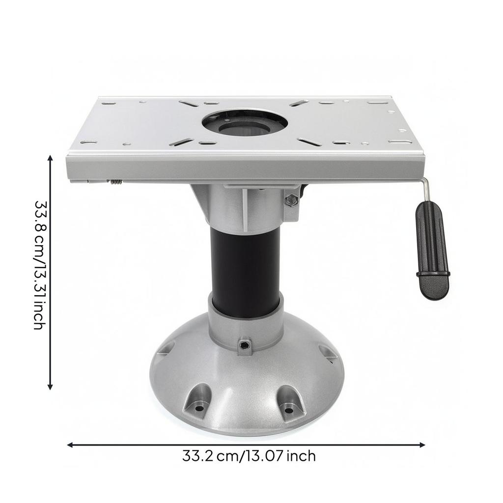 Boat Seat Base Upright with Mounting Plate Compact for Yachts, Anglers