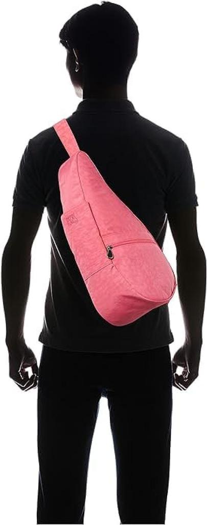 HEALTHY BACK BAG Textured Nylon Small Calypso Pink