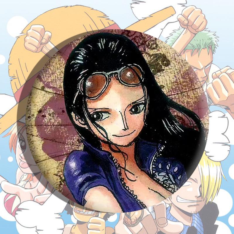 Badge Anime Japanese Cartoon Pin Metal Enamel Brooch Cosplay Accessories Luffy Zoro Nami Chopper Sanji Collection