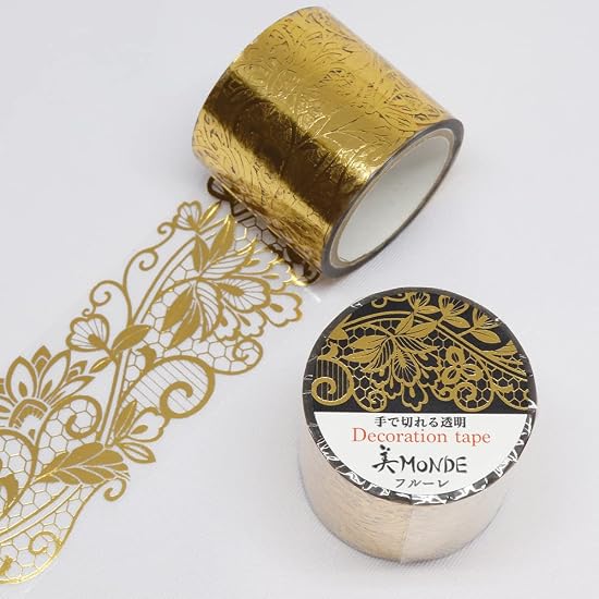 Made in Japan GR-4081 Kamiiiso Fleurie (Gold Foil) 35mm x 3m