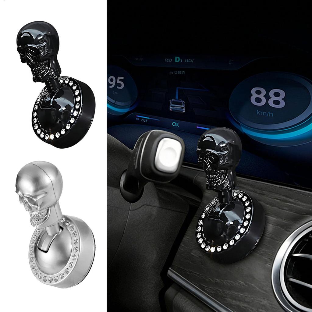 Knop Start Schakelaar Gotisch Metaal Schedel Universele Hendel Auto Startknop Cover Voor Vrachtwagens Campers Boten Voertuig Motor Buiten