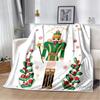3D Nutcracker Christmas Tree Soft Plush Blanket,Flannel Blanket Throw Blanket for Living Room Bedroom Bed Sofa Picnic Cover Kids