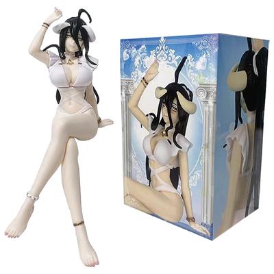 Overlord Figuren Albedo Anime Figur Sexy Mädchen Badeanzug Sitzende Figur Modell PVC Statue Puppe Sammlung Dekoration Spielzeug Geschenke