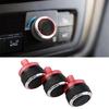 3pcs/Pack Automobiles Climate Control Knobs Fan Speed Adjuster Button For 206 207 Efficient Car Temperature Management
