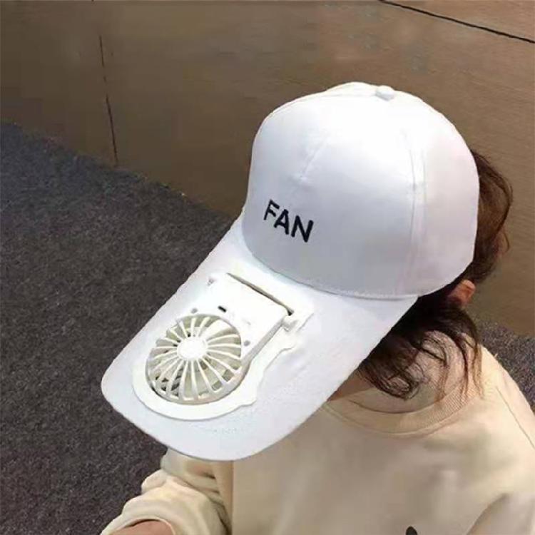 Summer Outdoor Sports Baseball Cap USB Charging Cooling Fan Adjustable Dad Hat