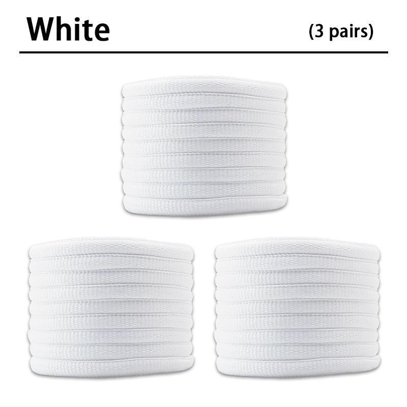 New Half Round High Quality Shoelaces 5mm Width Solid Color Shoelace Sneaker Classic Shoe Laces 1 Pair/3 Pair/5 Pair
