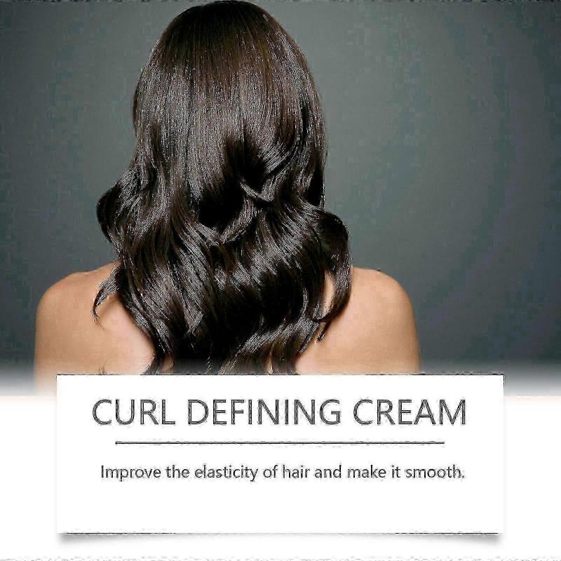 Hoegoa Lockenpflege Stylingcreme, Pony-Locken, Natürlich fluffige und glänzende Haarstylingcreme