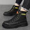 Shell Head Canvas Tall Shoes Platform Roman Recreational Motorcycle Boots Hiking Shoes