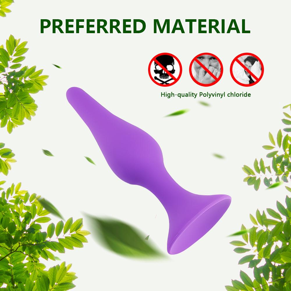 1/4PCS Soft Silicone Anus Plug Stimulator, Anal Trainer, Prostate Massager, Unisex Adult Sex Toys, Sex Toys Games