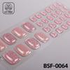 Popular Style New 3D Waterproof Nail Sticker Plastic UV Free Nail Wraps Toe Wraps