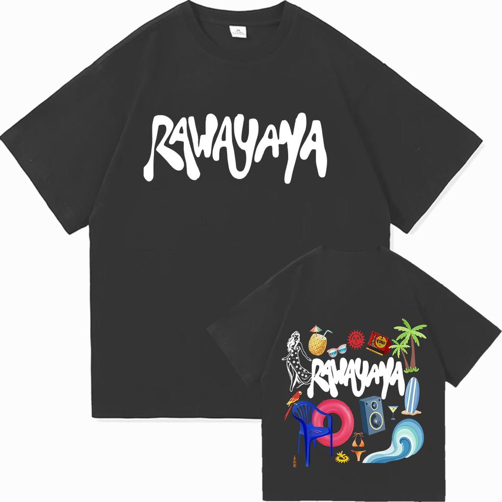 Rawayana Donde Es El After Album Y2K T Shirt Unisexs Clothing High Street Tee Shirts Fashion Cotton Tee Shirt Streetwear Teenagers