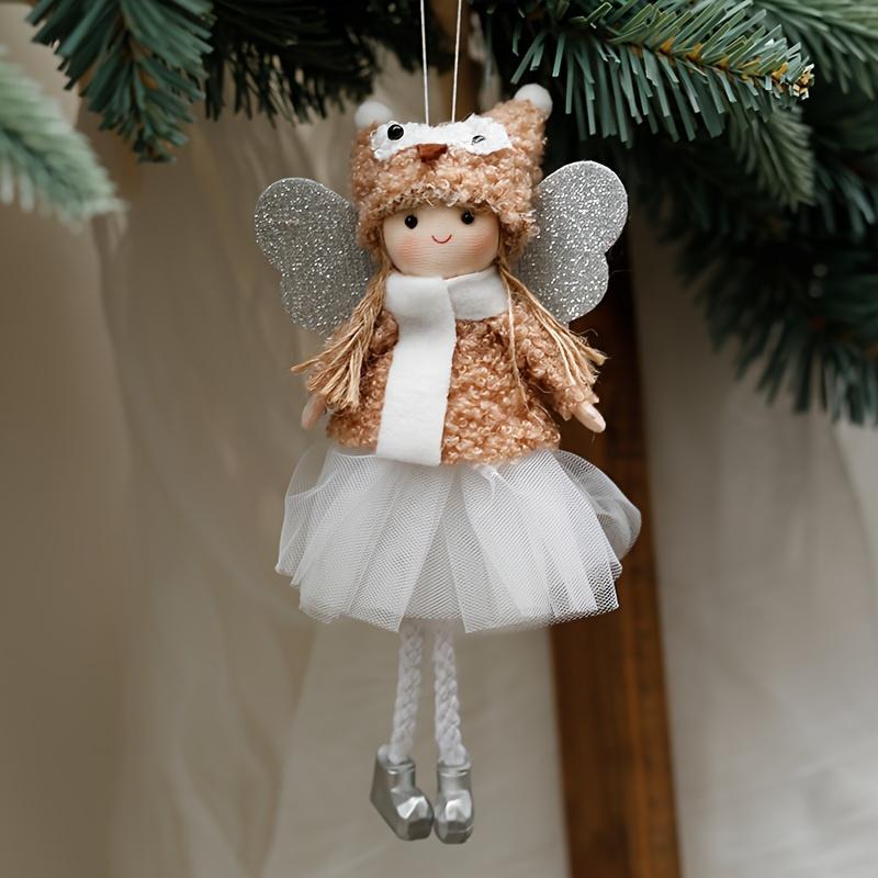 4 piezas Adornos de Ángel Decoraciones para Árbol de Navidad Decoraciones para Ambiente Festivo Adornos de Ángel de Acción de Gracias Pascua Decoraciones para Celebraciones de Fiesta