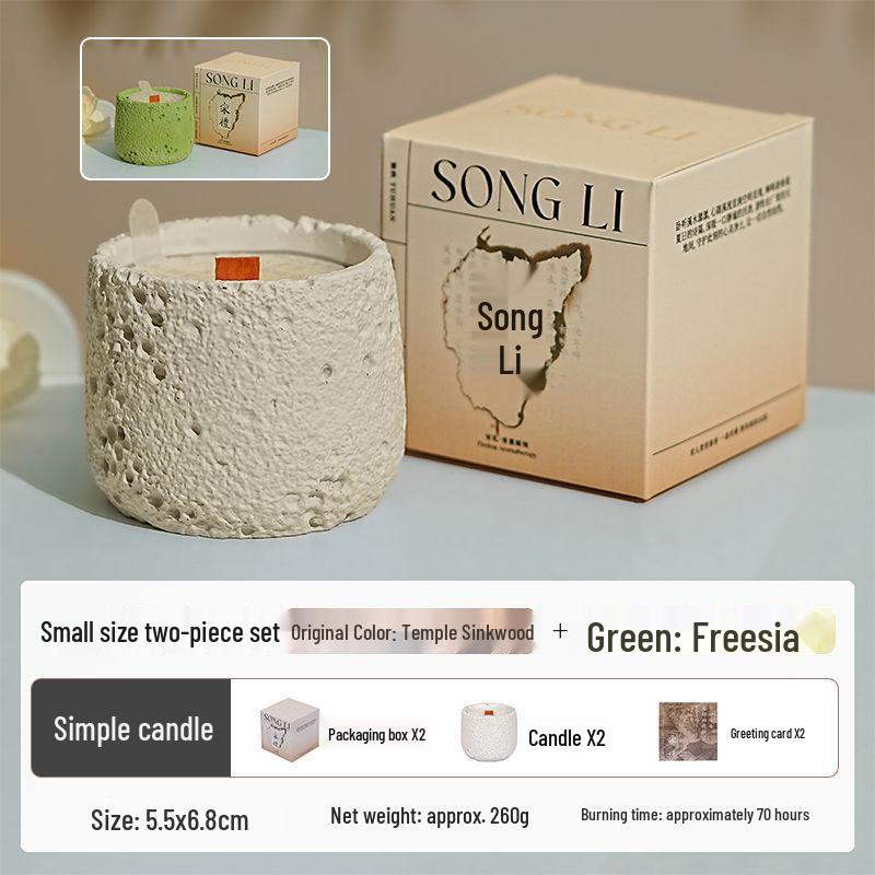 Luxury Cement Cup Aromatherapy Candle: Long-Lasting Fragrance and Elegant Ornament for a High-End Ambiance, Perfect Birthday Gift