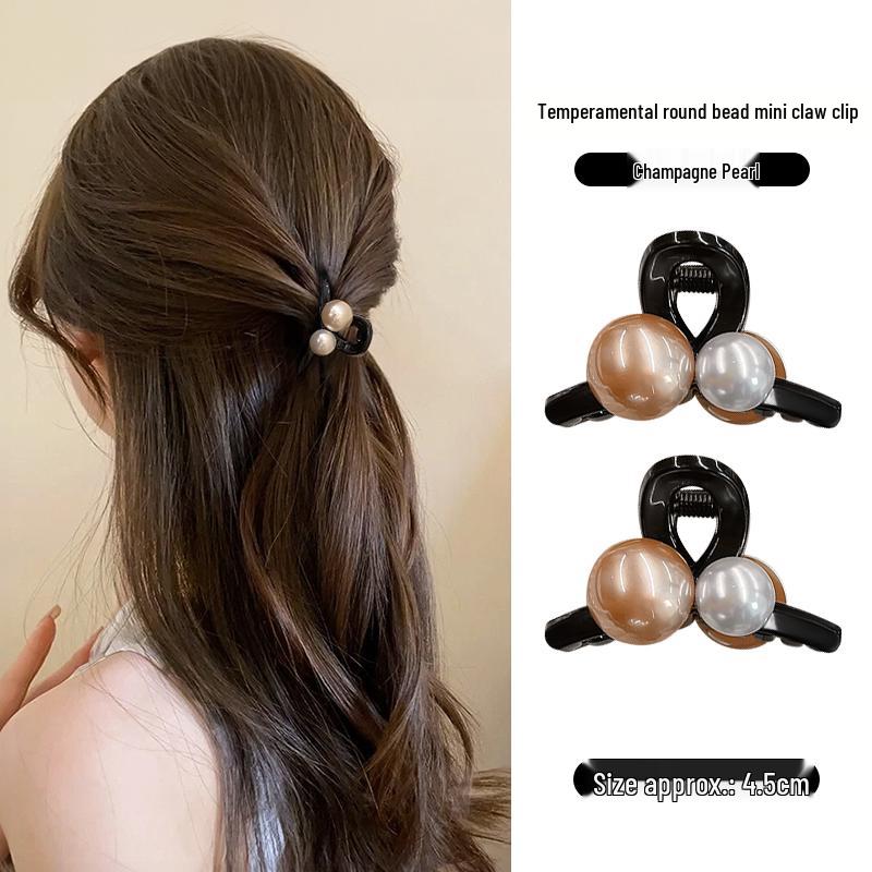Clips de Păr cu Perle de Vară pentru Femei 2025: Nou Accesoriu Mic pentru Părul din Frunte, Semi-Prins
