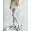 Women Elegant Hollowed Out Lace Solid Pantyhose Stockings Japanese Style Vintage Flower Jacquard Mesh Tights Leggings