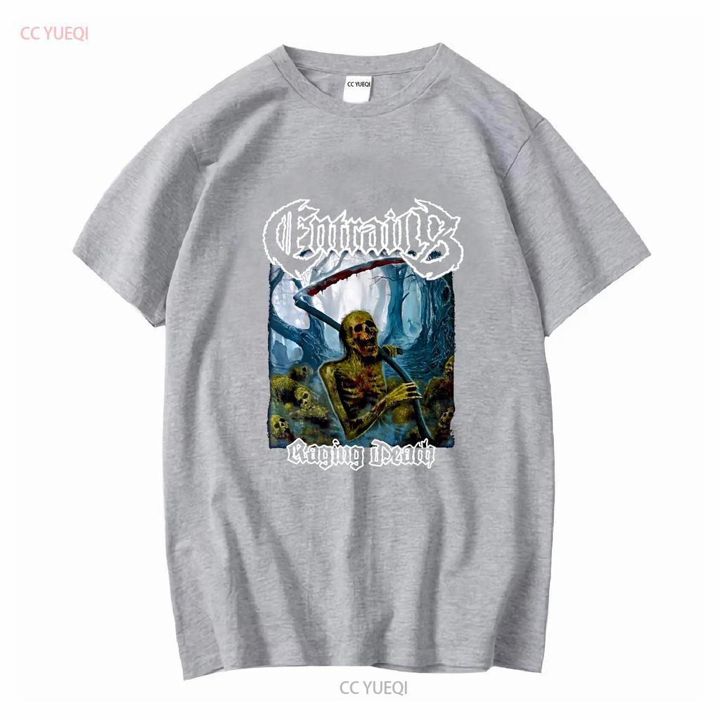 ENTRAILS Raging Death Cotton Classic T Shirt All Sizes BO324 Vintage Washed Versatile Soft Graphic Homme Slightly Unisex