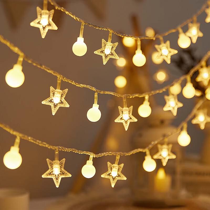 Changshen Christmas Star & Ball Solar String Lights