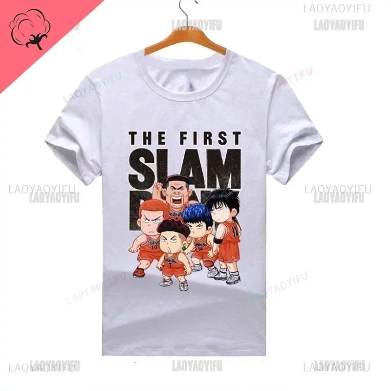 Slam Dunk Movie Co-branded Short Sleeve Tshirt Rukawa Maple Sakuraki Hanamichi Century High Five Cartoon Print Short Sleeve Tops
