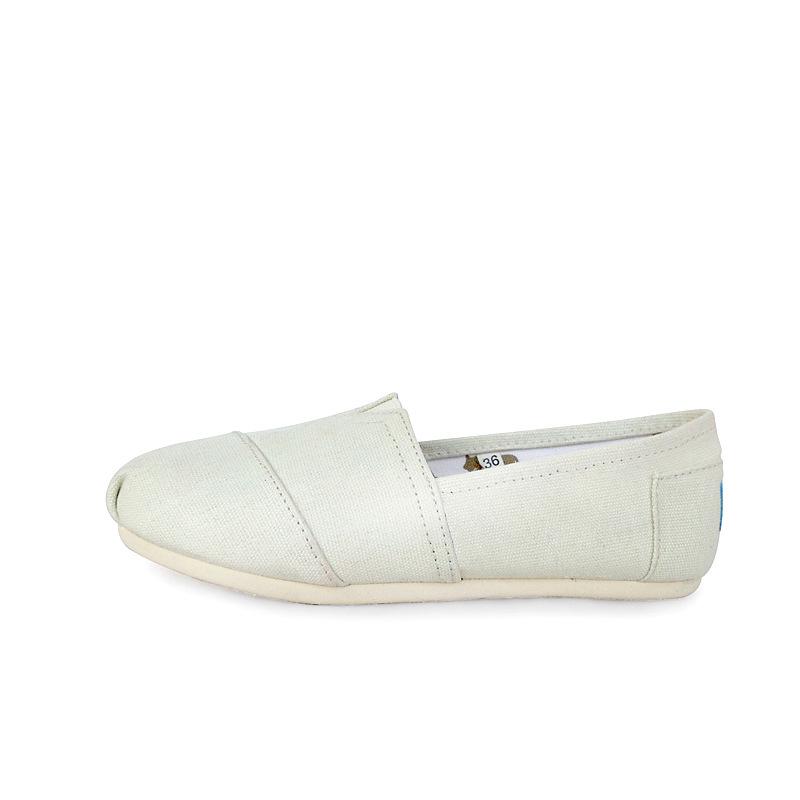New 2025 Canvas Shoes Men's and Women's Lazy Shoes Solid Color Toms Shoes Thomas Cloth Shoes Mary Shoes Comfortable and Versatile